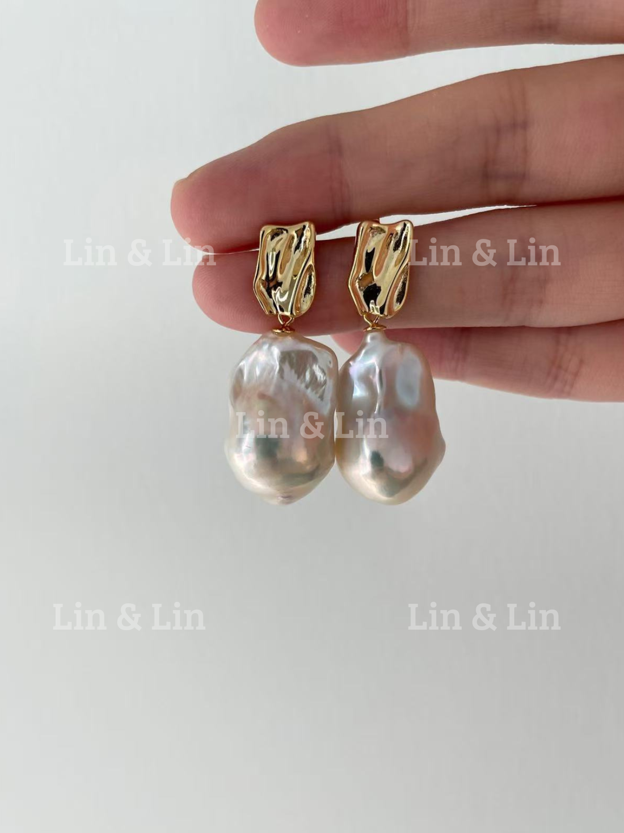 Sunset Baroque Pearl Earing