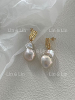 Sunset Baroque Pearl Earing
