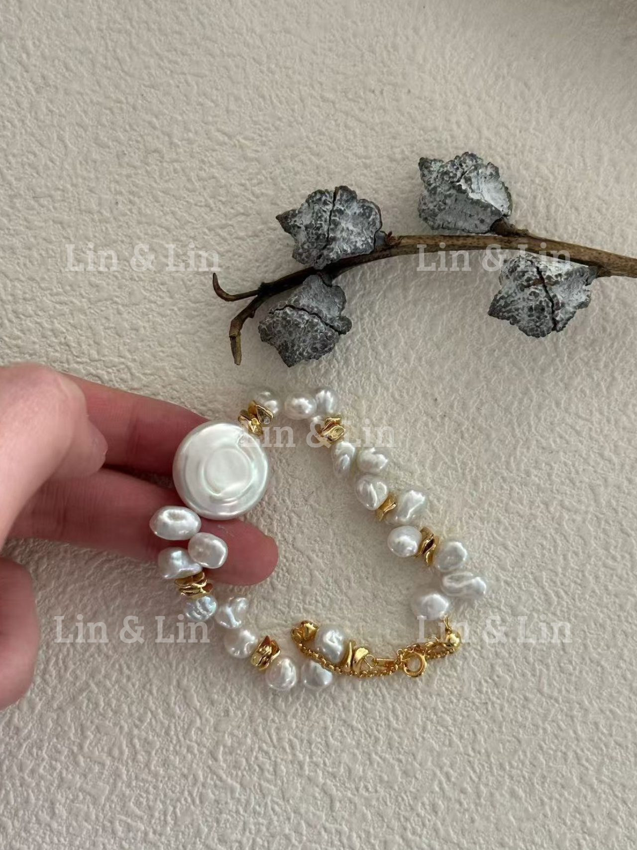 Keshi Pearl Bracelet