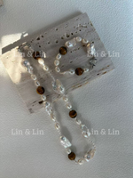 Amber Baroque Pearl Necklace