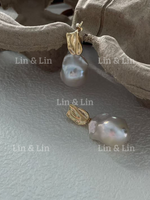 Sunset Baroque Pearl Earing