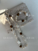 Amber Baroque Pearl Bracelet